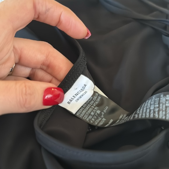 Balenciaga Laced Up One-Piece Swimsuit, Black, Medium, $650 - Picture 12 of 14